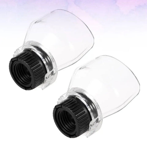 Two Pack Transparent Protective Shield Cover For Electric Grinder And Engraving Machine Dust And Splash Guard For Workshop Safety And Eye Protection Gear