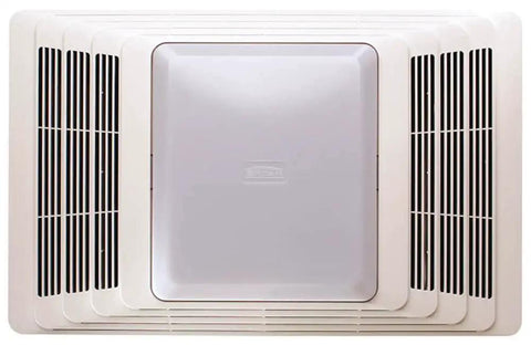 Ceiling Exhaust Vent With Light For Bathrooms And Home, 100-Watt Bright Lighting, 90 Sq Ft Coverage, 4-Inch Round Fan And Light Combo