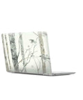 Laptop with White Birch Trees Peel And Stick Wallpaper Vinyl 12 Ft By 9 Ft Made In USA Easy To Apply No Water Needed No Mess