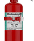 Halotron I Class B C Fire Extinguisher 5 Lb With Vehicle Bracket All Metal Aluminum Valve 9 Second Discharge Time No Mess Clean Agent