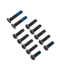 Heavy Duty Premium Slick Black Laptop Bottom Case Screws Replacement Bundle Built For Asus Tuf Gaming Fa617 Fa607 And F16 Fx607 Models with blue epoxy.