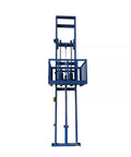Heavy Duty Electric Lifting Platform With Guide Rails For Small Elevator Use Featuring 500Kg Load Capacity Thicken Steel Build vertical lift structure