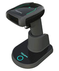 Wireless Two Dimensional Barcode Scanner With Charging Cradle Three In One Connectivity Bluetooth And 2.4G Wireless And USB Wired