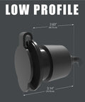 Low profile 15 Amp AC Power Inlet Port Charger Plug For Outdoor RV And Marine Use 110-125 Volt Waterproof Electrical Outlet
