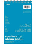 Handy Dandy Spell Write Steno Book With 500 Common Misspellings Printed Right On Cover Green ruled 6 x 9 inches notebook.