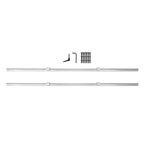 Beefy SBR20 Rail Kit 2200mm Linear Rails With Four SBR20UU Blocks For CNC Machines, includes mounting tools and hardware