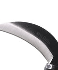 Close-up of the blade tip on Beast High Carbon Steel Japanese Style Weeding Sickle With 3 Inch Blade And 10 Inch Beech Wood Handle Balanced