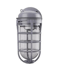 Jelly Jar Vapor Tight Wall Light Fixture With Prismatic Glass, Industrial Style Utility Sconce, 150W 120V Indoor Outdoor Lamp