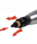 Close-up of Heavy Duty Pneumatic Ultrasonic Grinding Machine And Air Die Grinder Polisher with aluminum housing and rotary tip.