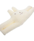 Fluffy White Door Stopper For Home And Office Soft Durable Wall Protector That Prevents Finger Pinching Noise Free Door Guard For Babies