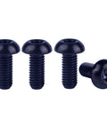 Premium Titanium M5x12mm Torx Head T25 Bolts For MTB And Road Bikes Water Bottle Cage Screws 4 Pack Black Finish