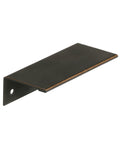 Oil Rubbed Bronze Edge Pull Cabinet Handle With Three Inch Center To Center Mounting And Overall Length Of Three And Three Quarters Inches