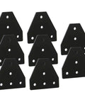 8 corner plates for 2020 Aluminum Extrusion Connector Bracket Set With 8 Corner Plates One M3 Wrench Forty M5 T Slot Nuts And Forty M5x8mm Hex Socket Cap Screws For 2020 Series Aluminum Profiles And Pro Grade DIY 3D Printer Builds