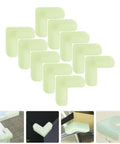 10 Pack Light Green PVC Corner Guards With Double Sided Adhesive For Safe Furniture Edges And Wall Protection Easy Install Kid Friendly Nursery