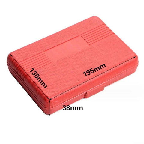 Sumsoctober Heavy Duty 100pc Magnetic Screwdriver Bit Set With Hex Star Spanner Security Tips And Adapter For Power Drill Cordless Tools And DIY Gear red 195mm case 138mm x 38mm