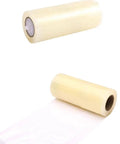 Top Tier Disposable Shoe Film Refill Rolls For Automatic Shoe Cover Machines, thick PE plastic wrap on a roll.