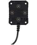 Back view of Magnetic Power Strip With Surge Protector, Four Outlets, Three USB Ports, Five-Foot Cord, PowerBox 1 with magnets.