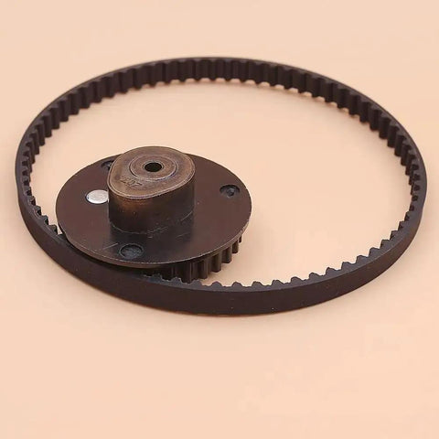 Upgrade Your Lawn Mower With This Solid Timing Belt Camshaft Pulley Kit For GX25 And GX 25 Four Stroke Engines That Keeps Things Running Smooth Without Breaking The Bank. black GX25 camshaft pulley and timing belt kit for four-stroke mower engines