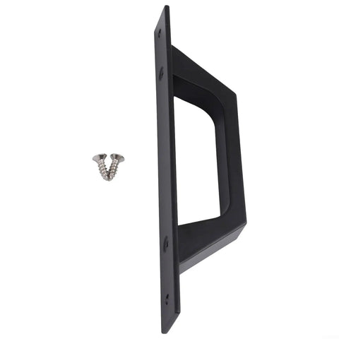 Black Aluminum Alloy Barn Door Pull Handle For Sliding Doors And Closets Heavy Duty Garage Shed Cabinet Hardware With Smooth Grip Rust Resistant