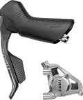 eTap AXS HRD Wireless Electronic Shifting with Hydraulic Disc Brake Lever and Caliper Left Front Flat Mount 950mm Hose Black