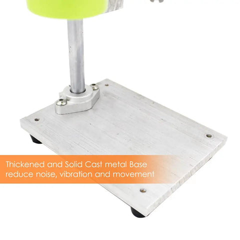 Compact 24V Mini Drill Press For Handicraft And Jewelry Making 7 Speed Low Noise Benchtop Drill Portable Desktop Drilling Machine metal base
