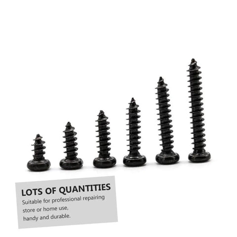 Multi Purpose Self Tapping Screws Set In A Handy Box Cross Head Carbon Steel Miniature Screws varied sizes for electronics and repairs