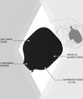 Durable Neoprene Racket Cover With Full Zip Protective Sleeve For Pickleball Paddles And Tennis Rackets Cushioned Shock Absorbent Padding