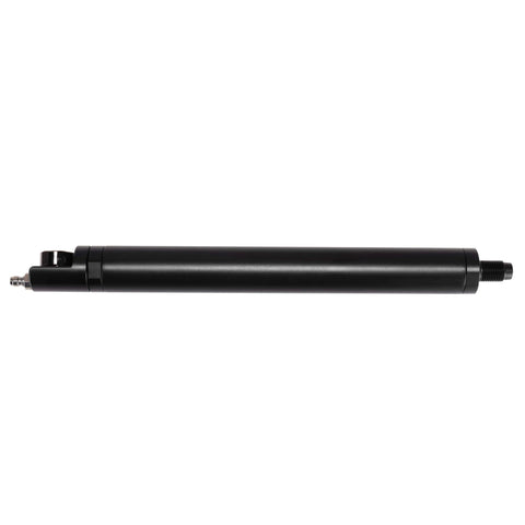 Side view of Refillable 4,500 PSI PCP Air Cylinder, 132cc Tank with One Eighth Inch Foster Quick Connect and M16x1.5 Threads for NitroAir Compatible Airguns