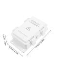 Heavy Duty Outdoor Electrical Enclosure Plastic Junction Box Waterproof For Surveillance Cameras And Electronic Components Systems Built To Last Through Rough Weather With Super Easy Install, white plastic junction box dimensions shown.