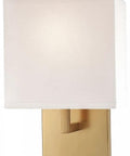 Honey Gold Finish One Light Wall Sconce With White Glass Shade, Steel Construction, Indoor Dimmable Lighting, front view
