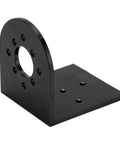 CNC Aluminum Motor Mount L Shape For 4082 And 5055 RC Motors, 25mm And 30mm Hole Distance, Beefed-Up Black Upgrade For RC Cars With Precision Machining And Secure Fit black CNC aluminum L-shape RC motor mount