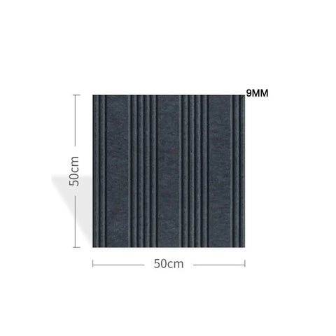 10 Pack Hella Dense Soundproof Acoustic Wall Panels With Peel And Stick Backing 19 Inch Premium Polyester Fiber Studio Grade Noise Dampening Foam Tiles shown in 50cm x 50cm size and 9mm thickness.
