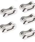5 pack silver Reusable MasterLink for Single Speed Bicycle Chains, Dope Quick Release Connecting Link for BMX, Fixie, Tricycle and Kids Bikes
