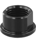 Thru Axle Nut M15xP1.5mm Aluminum Alloy Front And Rear Hub Cap Replacement For Cycling Wheel Shaft Fastener Black