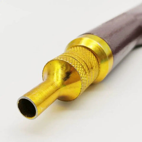 Close-up of a metallic tool from the All In One Tire Repair Kit with Sturdy Tools for Cars Trucks RVs and ATVs Portable Puncture Repair Tool Set