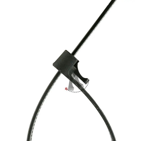 Heavy Duty Reusable 8 Inch Cable Ties 100 Pack Black Releasable Nylon Zip Ties With 50 Lbs Tensile Strength, UV Resistant