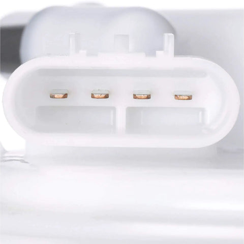 Close-up of Built Tough Fuel Pump Module Assembly electrical connector with three copper terminals for reliable performance.