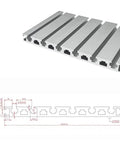 Hella Tough Anodized Aluminum Extrusion Profile 20X240Mm T Channel Rail For 3D Printers Cnc Routers And Custom Maker Builds 500Mm Length Single Piece with detailed dimensions.
