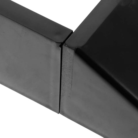 Carbon Steel Fence Pad For Warehouse Protection With Tool Free Install, Heavy Duty Fence Pad To Guard Equipment In Industrial and Storage Settings close-up, black 19x8.5x5.5 cm