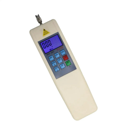 Digital Force Gauge Push And Pull Tester Pro Grade Rechargeable Dynamometer With LCD Display Data Output 2N Max Load 0.001N Precision 5 Modes 3 Units Newton Kilogram Pound 6 Digit Readout For Precise Calibration And Testing, handheld view