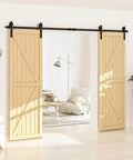 Heavy Duty 12 Foot Sliding Barn Door Hardware Kit For Double Doors With Ultra Quiet Smooth Operation And Easy Install Track System