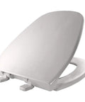 Eljer Emblem Round Toilet Seat White Plastic Durable Comfort Fit For Eljer Emblem Toilets Easy Top Hinges Install Made In USA Quiet Stain Resistant Seat