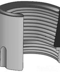 Rock Solid Heavy Duty Type S Cable Support Body With Knurled Tapered Entry And Hot Dip Galvanized Iron Construction designed for 3 1/2 inch rigid conduit.
