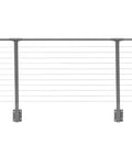 Complete 30 Ft Cable Railing Kit For Decks And Patios With Marine Grade Stainless Steel Wire showing clean horizontal design