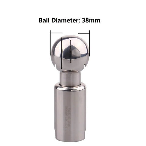 Pro Grade CIP Tank Cleaning Ball With 360 Degree Spray Pattern Half Inch Female NPT Thread Stainless Steel 304 38mm Ball