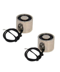 Two Pack 24V Electric Lifting Magnet With 8 Kg Pull, Circular Suction Cup Electromagnet, Compact Solenoid Lift Holder, two units