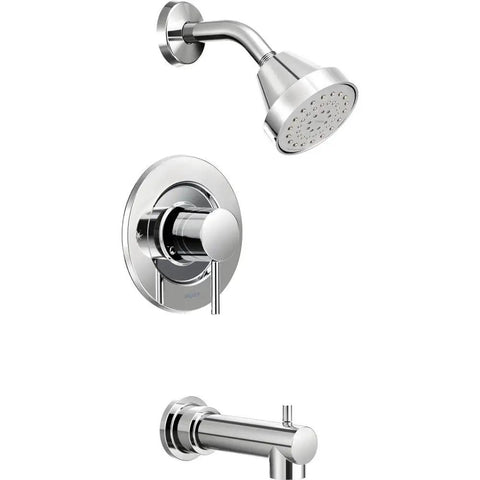 Chrome Eco Performance Posi Temp Tub And Shower Trim Kit With Shower Head Lever Handle And Tub Spout Easy Install Valve Required
