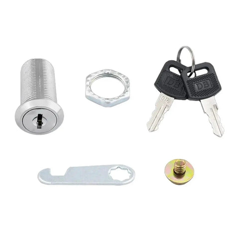 Heavy Duty Metal Cylinder Lock For Cabinets, Lockers, Drawers, And Mailboxes With Keys, Cam Lock Security 16mm metal components