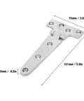 Heavy Duty Stainless Steel T Type Door Hinges For Home Doors 15 By 8 By 1 Thickened Galvanized Marine Grade Rust Resistant hinge