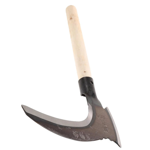 All In One Multi Functional Gardening Weeding Tool With Dual Blade Manganese Hook Portable For Weeding Mowing Garden Care And Harvesting Ergonomic Handle
